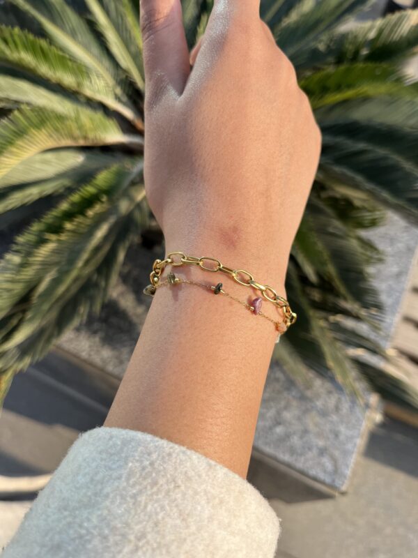 Layered Charm Bracelet Set