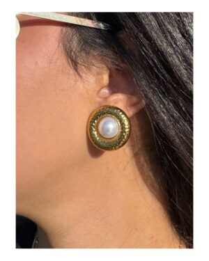 Vintage Pearl Stud Earrings