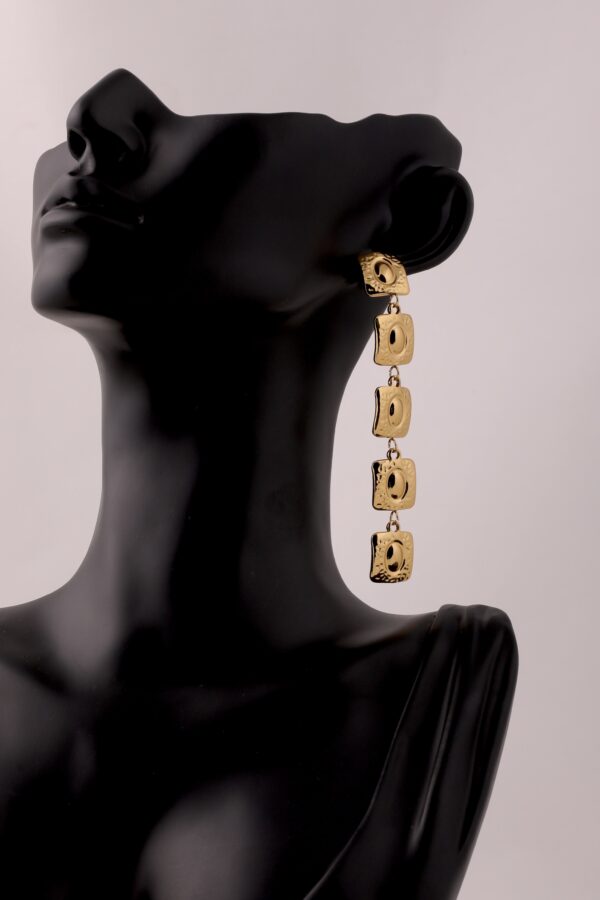 Golden Cascade Drop Earrings