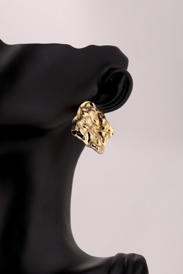 Molten Gold Statement Earrings