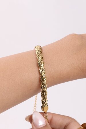 Golden Twist Rope Bracelet
